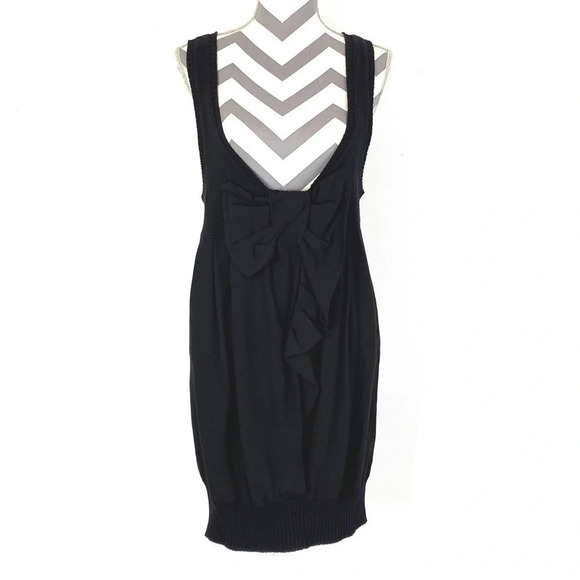 Sita Murt/ Bow Dress Womens Small Black Sleeveless Deep V Neck Sita Murt - Picture 5 of 10